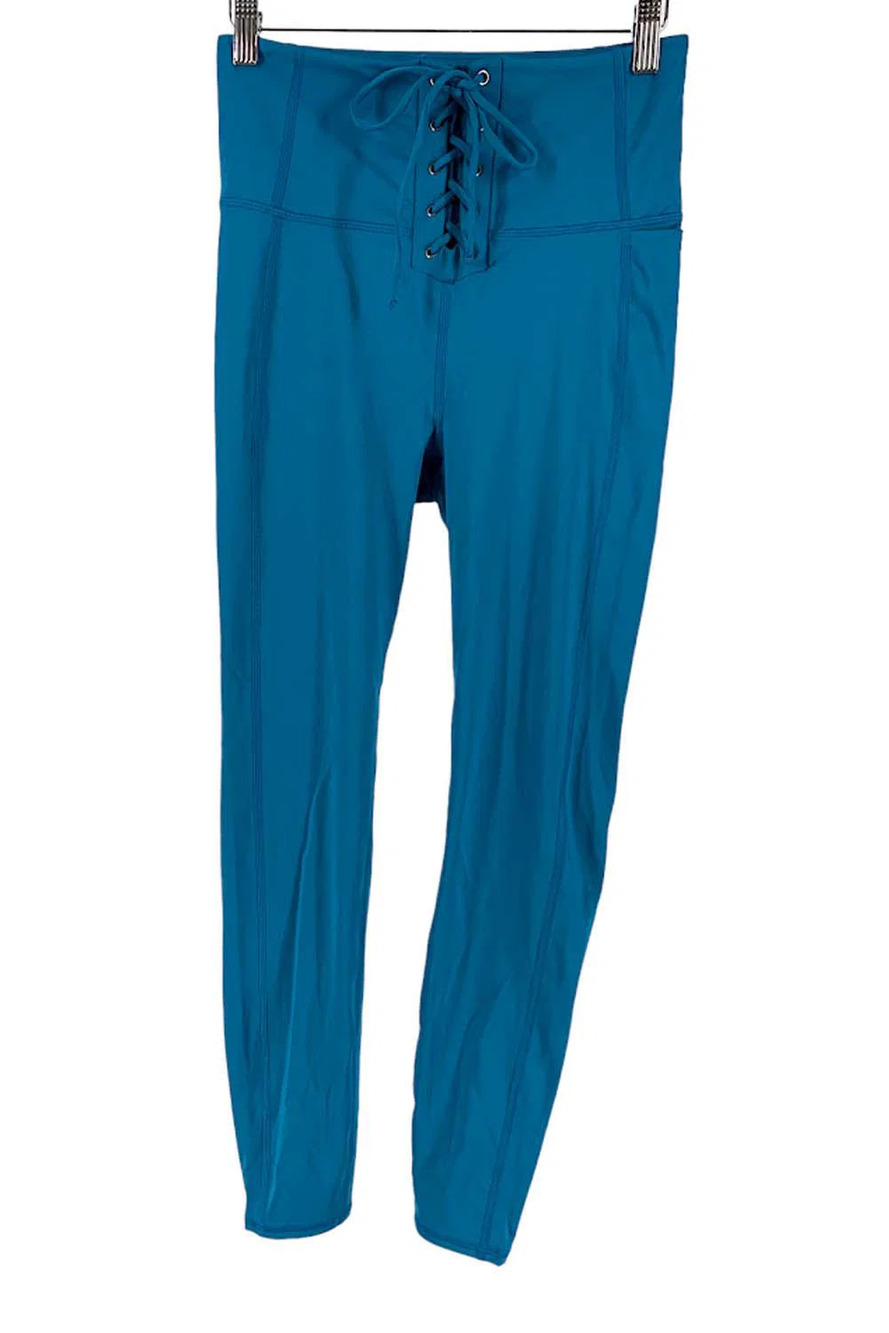 All Worthy Hunter McGrady Regular Lace-Up Leggings Sea Blue - Regular